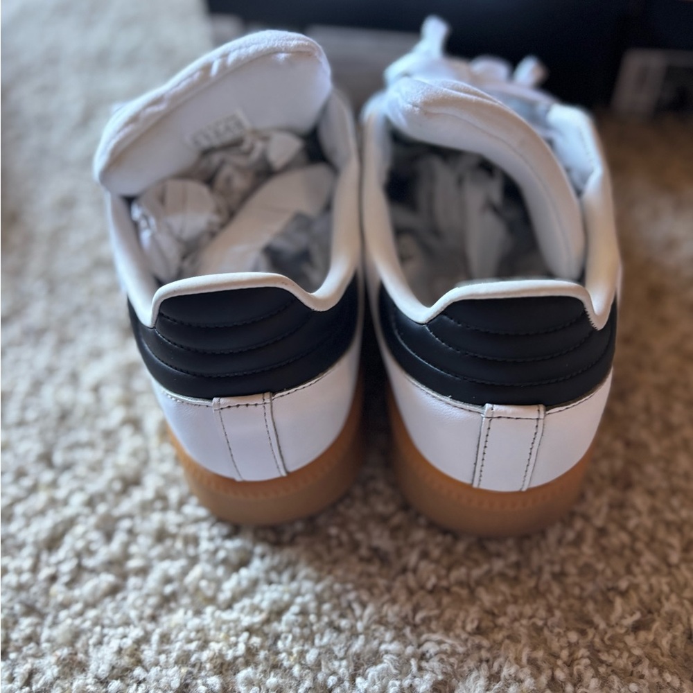 Adidas Samba White and Black with Gum Sole - Picture 8 of 10